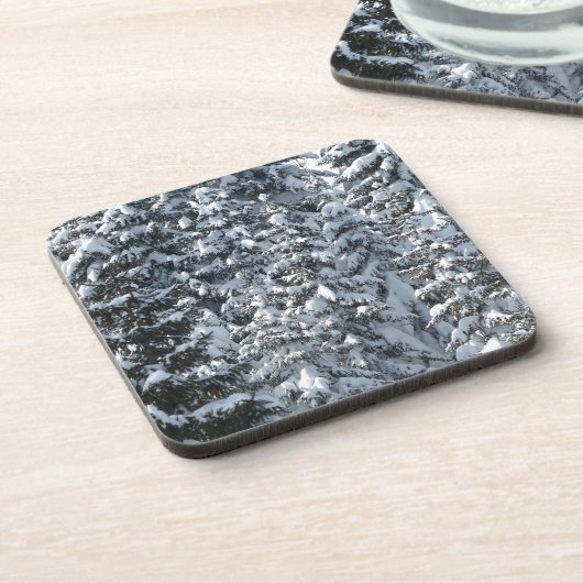 Sneeuwvloerstructuur Bier Onderzetter (Linkerzijde)