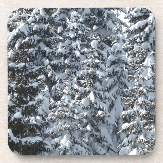 Sneeuwvloerstructuur Bier Onderzetter (Voorkant)