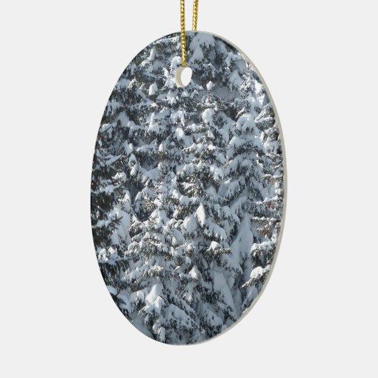 Sneeuwvloerstructuur Keramisch Ornament (Links)