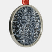 Sneeuwvloerstructuur Metalen Ornament (Rechts)