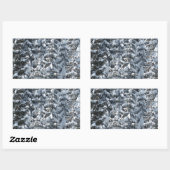 Sneeuwvloerstructuur Rechthoekige Sticker (Vel)