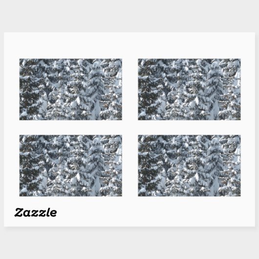 Sneeuwvloerstructuur Rechthoekige Sticker (Vel)