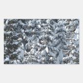 Sneeuwvloerstructuur Rechthoekige Sticker (Voorkant)