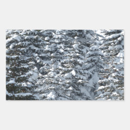 Sneeuwvloerstructuur Rechthoekige Sticker