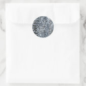 Sneeuwvloerstructuur Ronde Sticker (Tas)