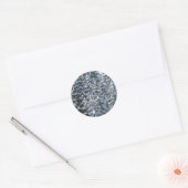 Sneeuwvloerstructuur Ronde Sticker (Envelop)