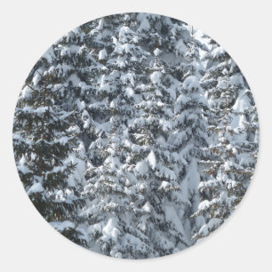 Sneeuwvloerstructuur Ronde Sticker