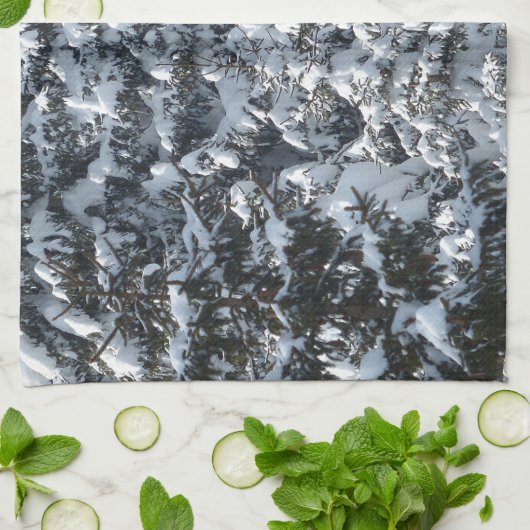 Sneeuwvloerstructuur Theedoek (Gevouwen)