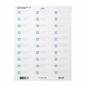Sneeuwvlok2 Etiket (Full Sheet)