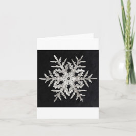 Sneeuwvlok 1 feestdagen kaart