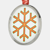 sneeuwvlok #1 metalen ornament (Links)
