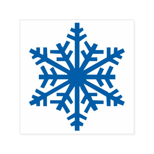 Sneeuwvlok 1 van 6  zelfinktende stempel (Design)