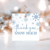 Sneeuwvlok 1e verjaardag Winter Dank u Bedankjes Labels