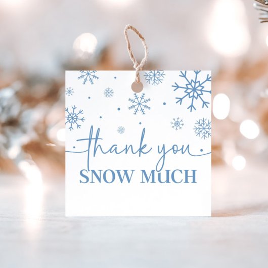 Sneeuwvlok 1e verjaardag Winter Dank u Bedankjes Labels