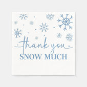 Sneeuwvlok 1e Verjaardag Winterpapier Servet (Voorkant)