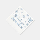 Sneeuwvlok 1e Verjaardag Winterpapier Servet (Hoek)