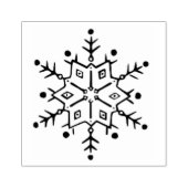 Sneeuwvlok 2 kunststempel rubberstempel (Afrduk)
