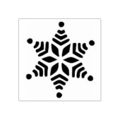 Sneeuwvlok 3 kunststempel rubberstempel (Afrduk)
