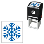 Sneeuwvlok 3 van 6  zelfinktende stempel (In situ)