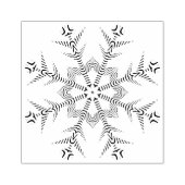 Sneeuwvlok 4 geometrische patroon art stempel (Afrduk)