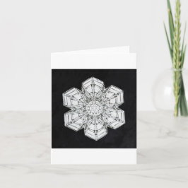 Sneeuwvlok 5 kerstkaart feestdagen kaart