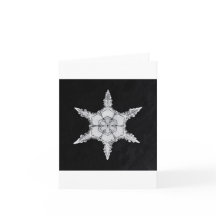 Sneeuwvlok 6 kerstkaart