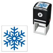 Sneeuwvlok 6 van 6 zelfinktende stempel (In situ)