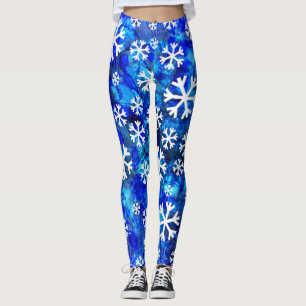 Sneeuwvlok Abstract: naadloos patroon. Leggings