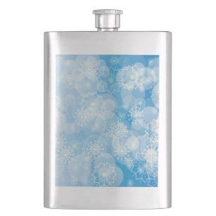 Sneeuwvlok achtergrond flacon