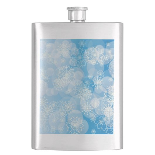 Sneeuwvlok achtergrond flacon (Voorkant)