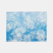 Sneeuwvlok achtergrond fleece deken (Voorkant (Horizontaal))