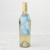 Sneeuwvlok achtergrond flessenhanger (Op fles)