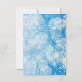 Sneeuwvlok achtergrond kaart (Achterkant)