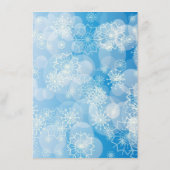 Sneeuwvlok achtergrond menu (Achterkant)