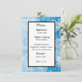 Sneeuwvlok achtergrond menu (Staand voorkant)