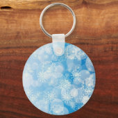 Sneeuwvlok achtergrond sleutelhanger (Voorkant)