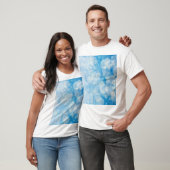 Sneeuwvlok achtergrond t-shirt (Unisex)