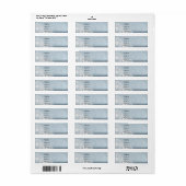 Sneeuwvlok adreslabel etiket (Full Sheet)