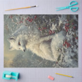 Sneeuwvlok Arctic Fox Tissuepapier (Craft)
