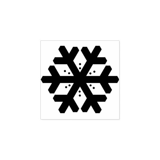 Sneeuwvlok Art Stamp Rubberstempel (Afrduk)