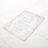 Sneeuwvlok Baby het is koud buiten Baby shower Folie Uitnodiging (Gedraaid)