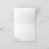 Sneeuwvlok Baby Het is koud buiten Dank je kaart (Binnen)