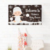 Sneeuwvlok Baby Shower Banner (Insitu)