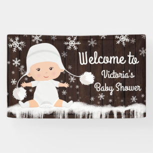 Sneeuwvlok Baby Shower Banner