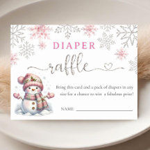 Sneeuwvlok Baby shower Luier Raffle