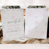 Sneeuwvlok baby shower uitnodiging Een beetje Snee