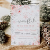Sneeuwvlok baby shower uitnodiging Een beetje Snee