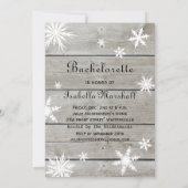 Sneeuwvlok Bachelorette Tijd om champagne te drink Kaart (Achterkant)