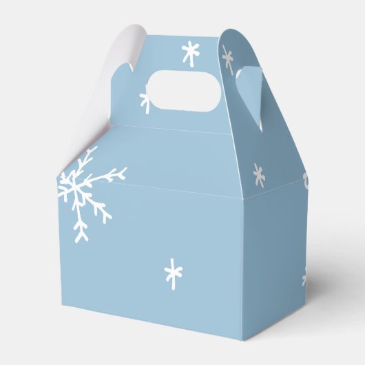 Sneeuwvlok Bedankdoosjes (Voorkant Zijde)