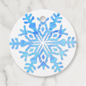 sneeuwvlok bedankjes labels (Achterkant)